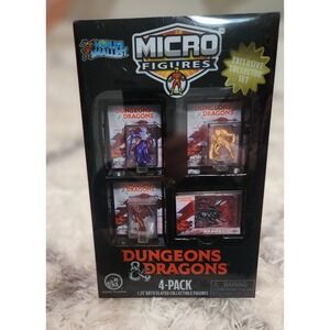 Super Impulse Dungeons & Dragons Micro Figures 4-Pack Red Dragon Collector Set